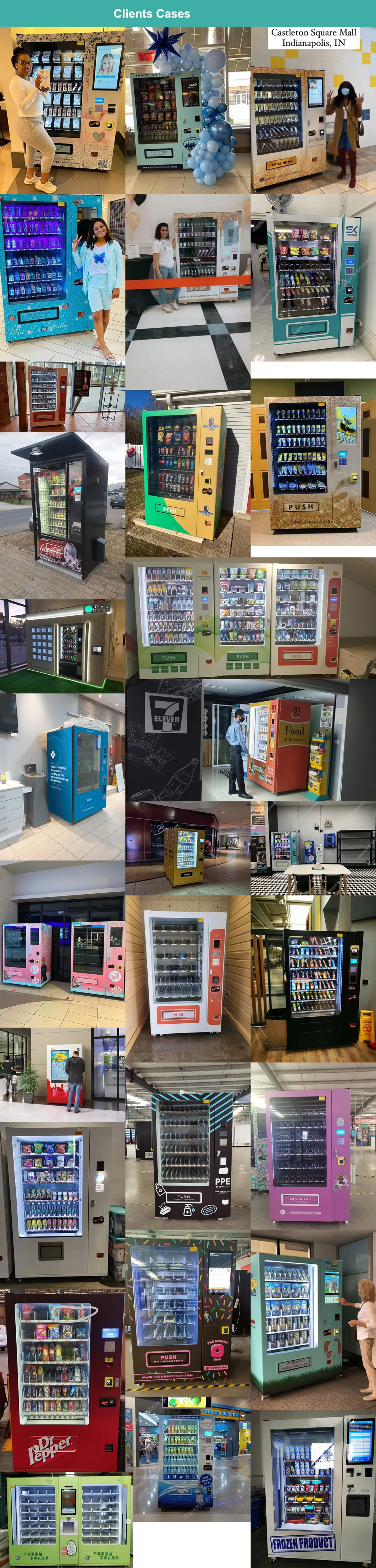 The Specific Designed Colourful Digital Touch Screen Beauty Vending Machine