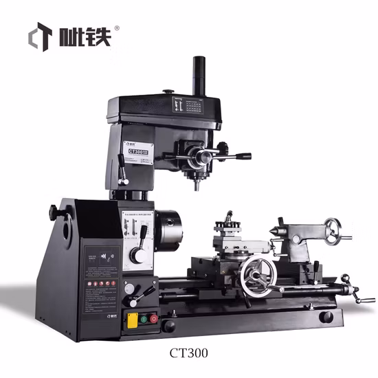 Piccola combinazione di tornio e fresatrice, mini tornio, combinazione trapano con CT300